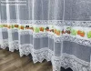 Konyha, fehér alapon színes gyümölcsös csik, 300x175 cm