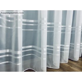 Voile, fehér Csíkos, 300x260 cm
