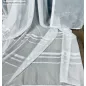 Voile, fehér Csíkos, 300x260 cm