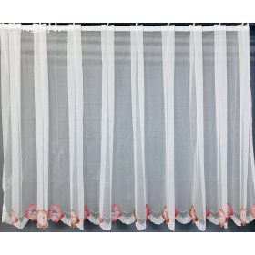 törtfehér alapon mályva rózsa, 300x150 cm