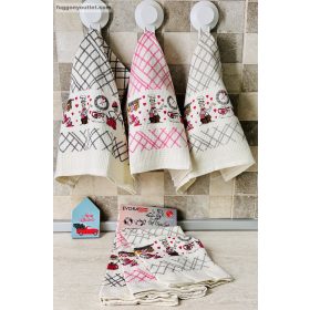 Konyharuha, Nyomott mintás, 3db