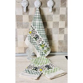 Konyharuha, Nyomott mintás, 3db