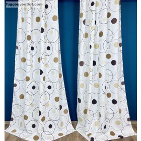   Sötétítő, Vászon barna hullámos, 140x260 cm, 2db-os csomag