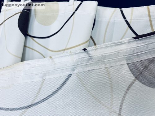 Sötétítő, Vászon barna hullámos, 140x260 cm, 2db-os csomag