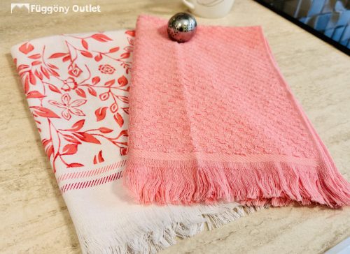 Konyharuha, Rózsa szín Nyomott mintás, 2 db