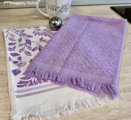 Konyharuha, Lila Nyomott mintás, 2 db