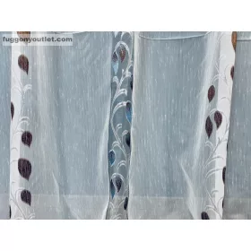 Voile, Ekru Alap barna, kék, 300x260 cm