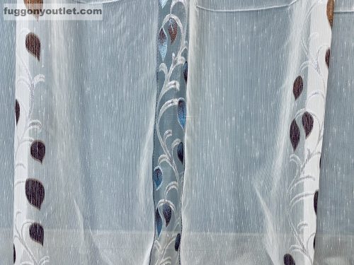 Voile, Ekru Alap barna, kék, 300x260 cm