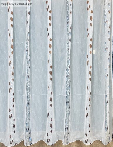 Voile, Ekru Alap barna, kék, 300x260 cm