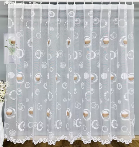Labdás, fehér alapon barna, 500x250 cm