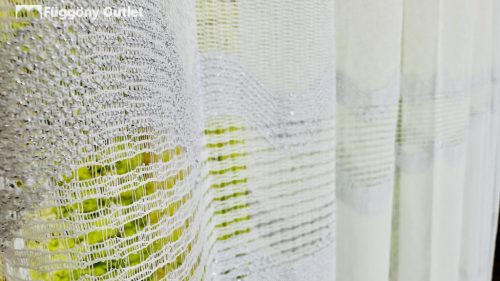 Brillant, Derya fehér alap szürke himzett, 300x250 cm