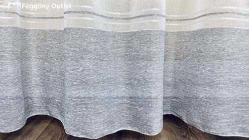 Voile, szürke Szatén Csíkos, 300x250 cm