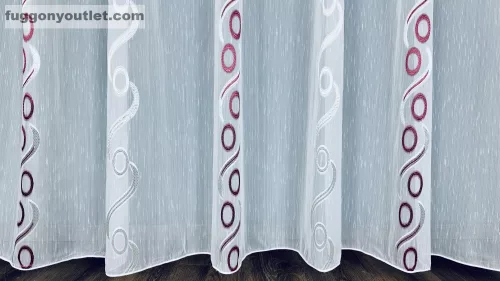 Voile, celen, bordo, 300x220 cm 