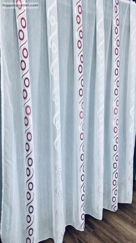 Voile, celen, bordo, 300x220 cm 