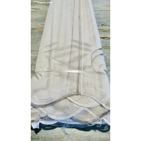 Méteráru, voile, vitrázs hímzett , 18 m, 75 cm
