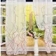 Voile, Dalga piros ,145x250 cm 2 db csomag