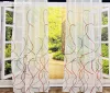 Voile, Dalga piros ,145x250 cm 2 db csomag