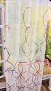Voile, Dalga piros ,145x250 cm 2 db csomag