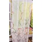 Voile, Dalga piros ,145x250 cm 2 db csomag