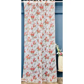 Voile, Angol rózsa, narancs, 145x250 cm 