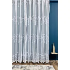 Nice, fehér hímzett, 500x260 cm 