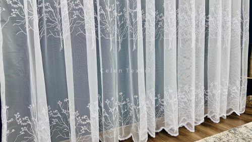 Nice, fehér hímzett, 500x260 cm 