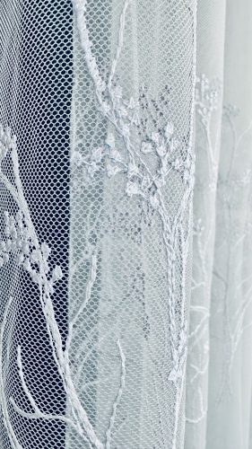 Nice, fehér hímzett, 500x260 cm 