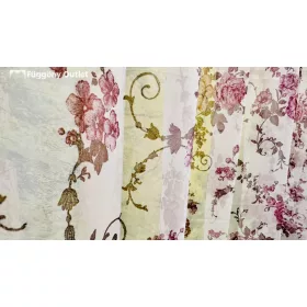 Voile, Angol rózsa lila, 145x250 cm 2 db csomag