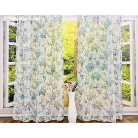 Voile, Angol rózsa kék,145x250 cm 2 db csomag