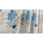 Voile, kék virágos, 145x250 cm 