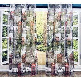 Voile, London, 145x250 cm 2db csomag
