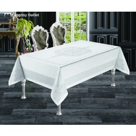 Asztalteritő, Jumbo soft, fehér, 160x220 cm vizálló