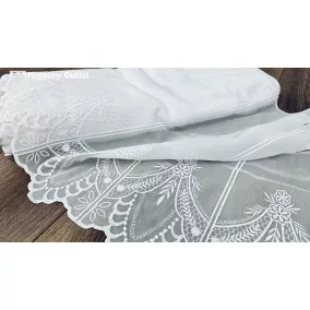 Méteráru, Vitrázs Függöny, voile, fehér , 60 cm