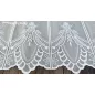 Méteráru, Vitrázs Függöny, voile, fehér , 60 cm