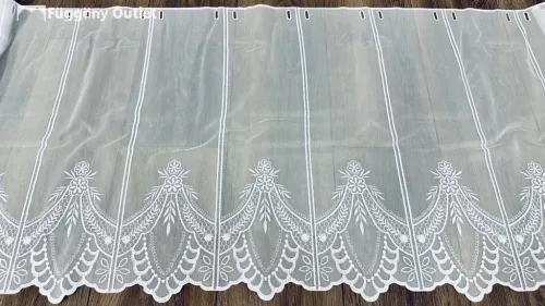 Méteráru, Vitrázs Függöny, voile, fehér , 60 cm
