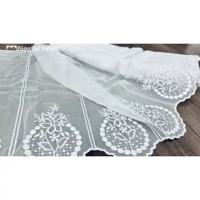 Méteráru, Vitrázs Függöny, voile, fehér , 60 cm