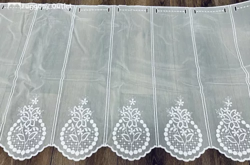 Méteráru, Vitrázs Függöny, voile, fehér , 60 cm