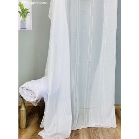 Méteráru, Voile, csíkos fehér, 280 cm