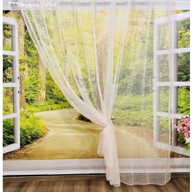 Voile, Organza, rózsaszín, 300x220 cm