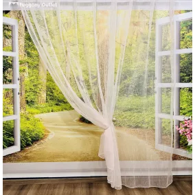 Voile, Organza, rózsaszín, 300x220 cm