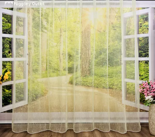 Voile, Organza, zöld, 300x220 cm