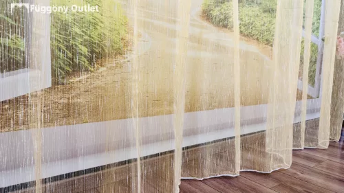 Voile, Organza, narancssárga, 300x220 cm