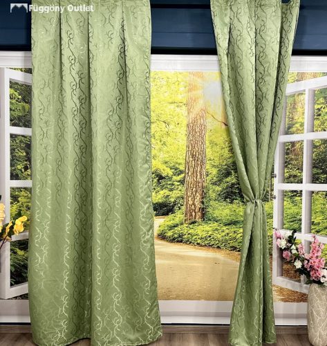 Sötétítő, Sarmasik Mandulazöld, 145x250 cm, 2db-os csomag