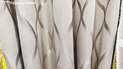 Sötétítő, Rombuszminta, szürke 145x250 cm, 2db-os csomag