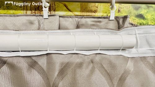 Sötétítő, Rombuszminta, szürke 145x250 cm, 2db-os csomag