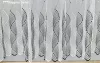 Himzet tüll, NAR fehér alapon fekete, 300x180 cm