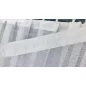 Berra, fehér alap szürke csíkos, 300x175 cm 