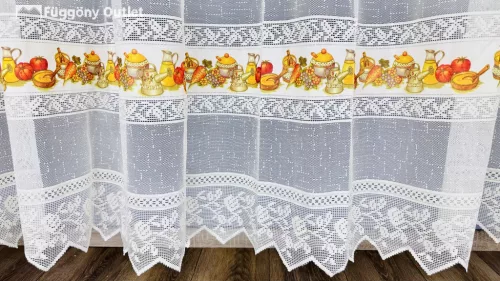 Konyha, krém alapon színes, 500x175 cm