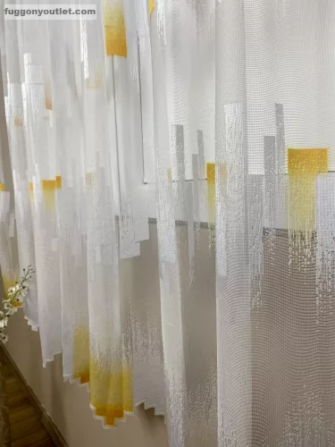 Parketta, fehér alapon sárga, 500x155 cm