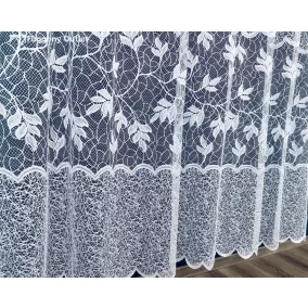 Háló leveles, fehér, 300x250 cm 
